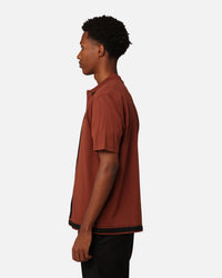 Fred Perry Panel Polo Shirt Whisky Brown