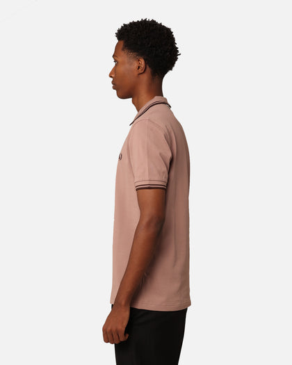 Fred Perry Twin Tipped Polo Shirt Dark Pink