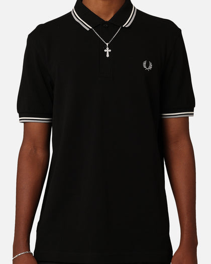 Fred Perry Twin Tipped Polo Shirt Black/Ecru