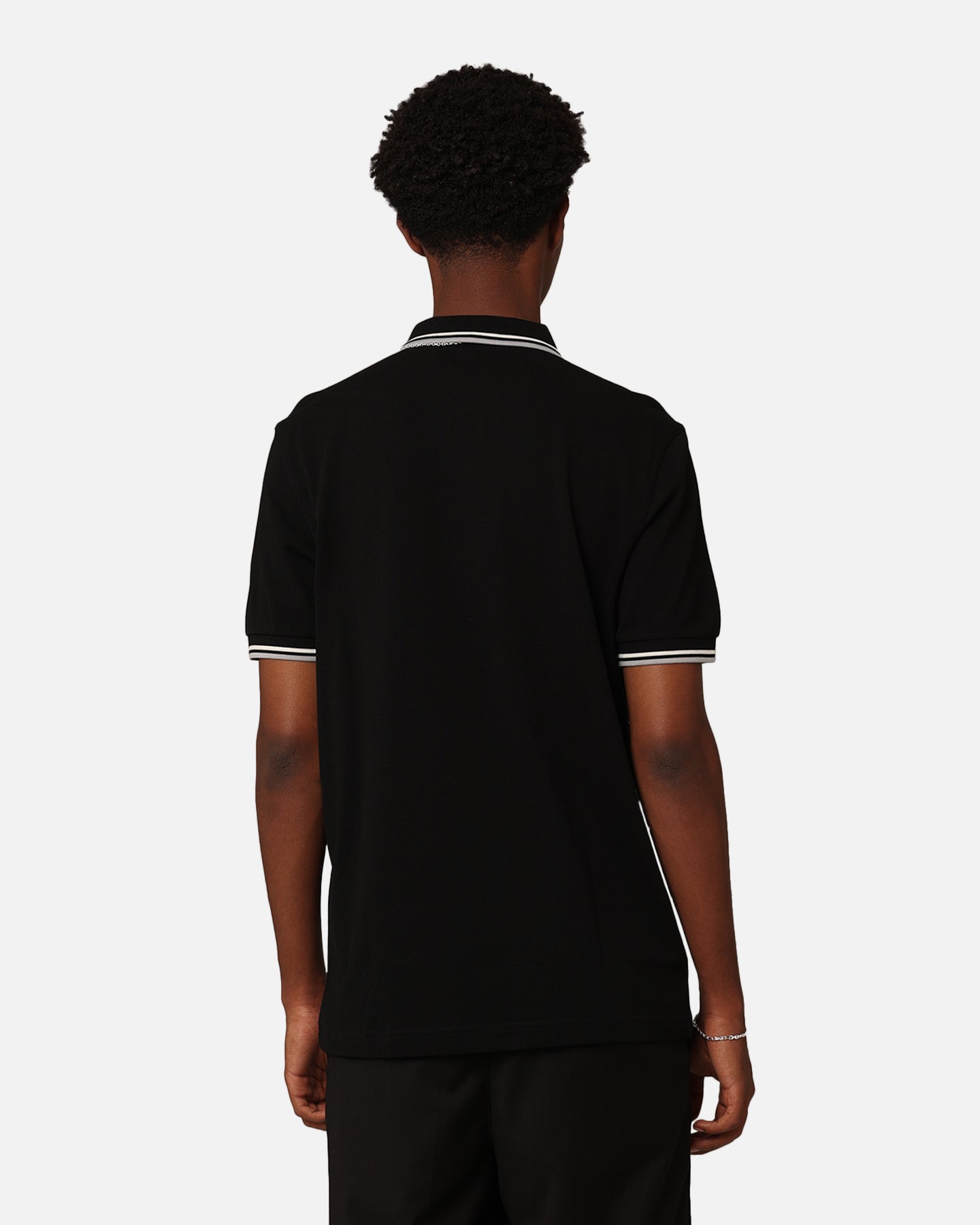 Fred Perry Twin Tipped Polo Shirt Black/Ecru | Culture Kings US