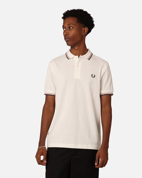 Fred Perry Twin Tipped Polo Shirt Snow White