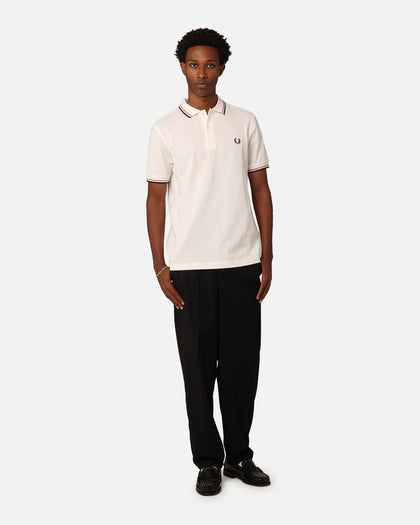 Fred Perry Twin Tipped Polo Shirt Snow White