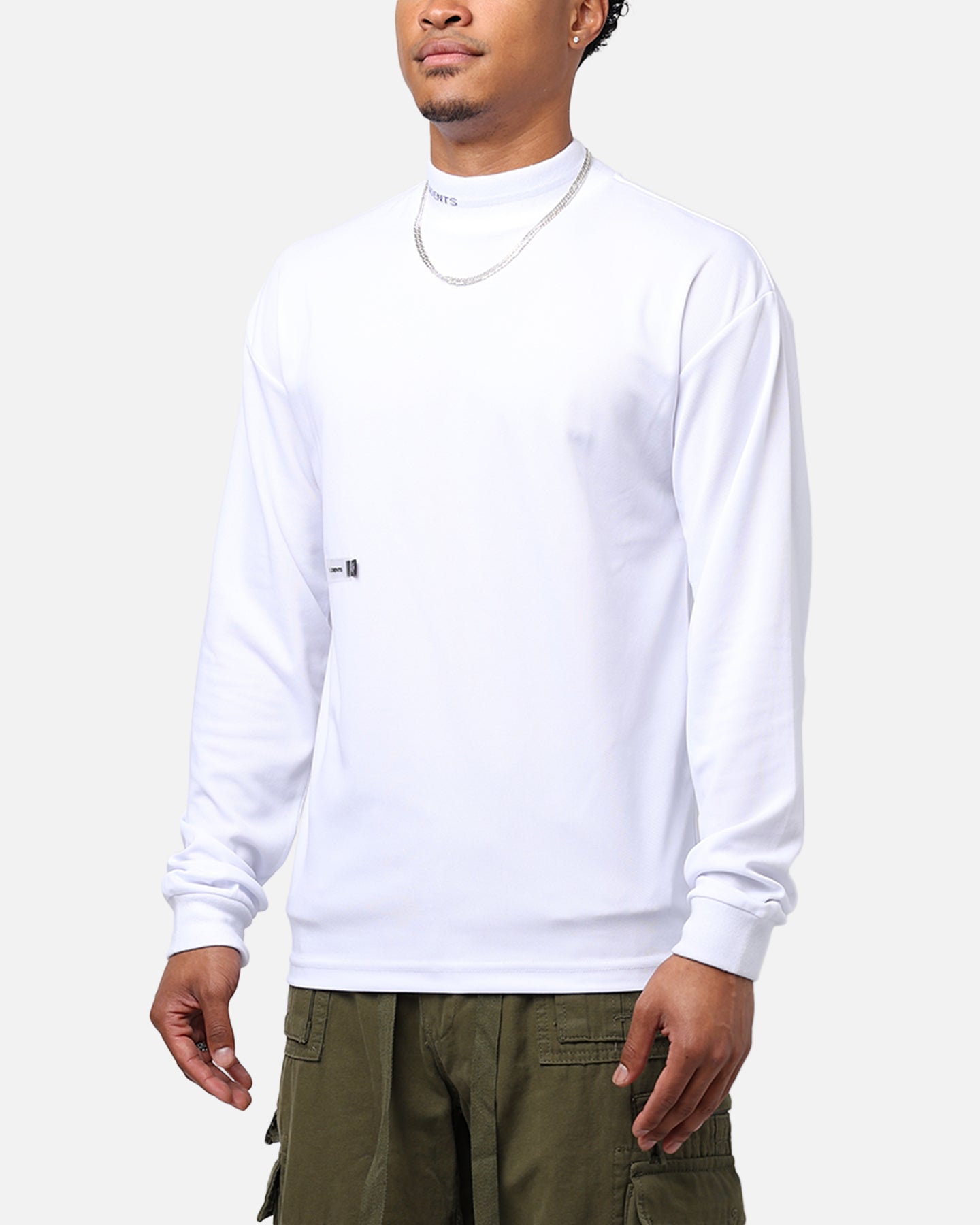 Students Golf Host Long Sleeve Mock Neck T-Shirt White | Culture