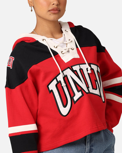 47 Brand Women's University Of Las Vegas Cropped Lacer Hoodie Red