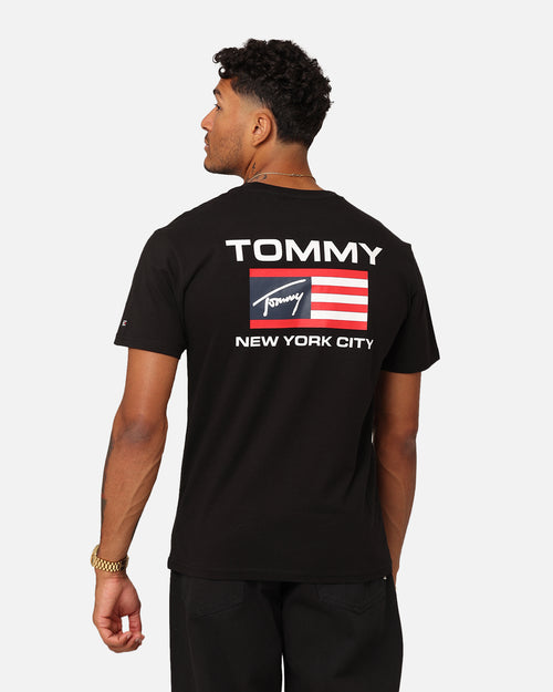 Tommy Jeans Classic Athletic Flag T-Shirt Black