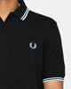 Fred Perry Twin Tipped Polo Shirt Black/Light Ice