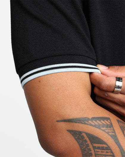 Fred Perry Twin Tipped Polo Shirt Black/Light Ice