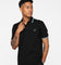 Fred Perry Twin Tipped Polo Shirt Black/Silky Peach/Deep Mint