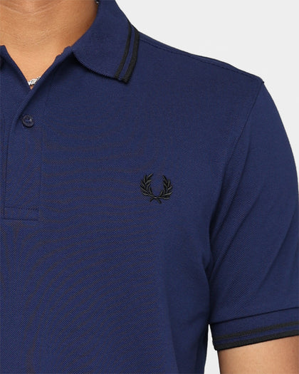 Fred Perry Twin Tipped Polo Shirt French Navy/Black