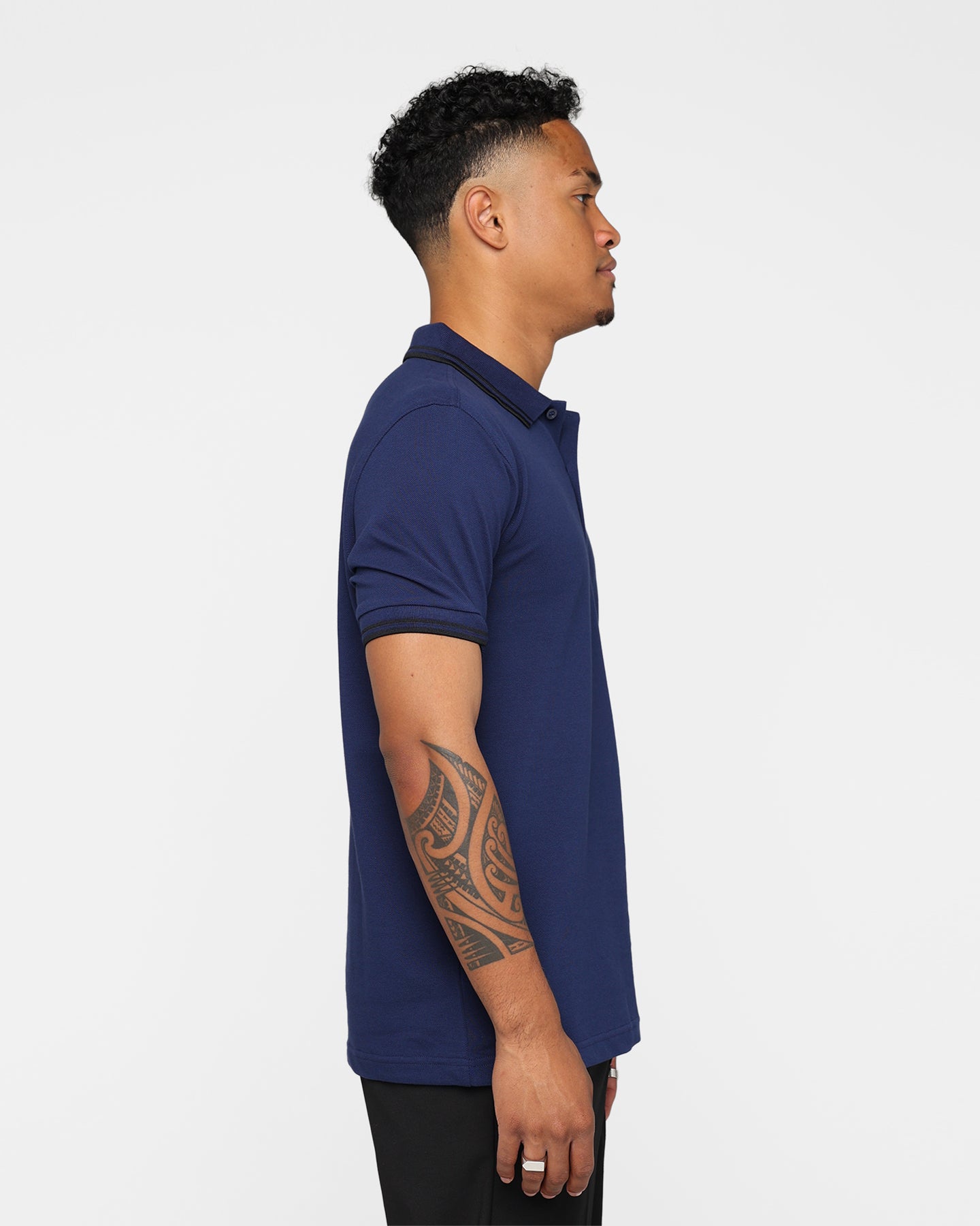 Fred Perry Twin Tipped Polo Shirt French Navy/Black | Culture Kings US