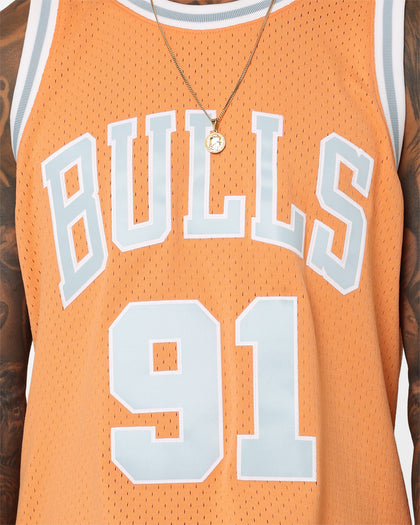 Mitchell & Ness Chicago Bulls Dennis Rodman Pastel Swingman Jersey Pastel Orange