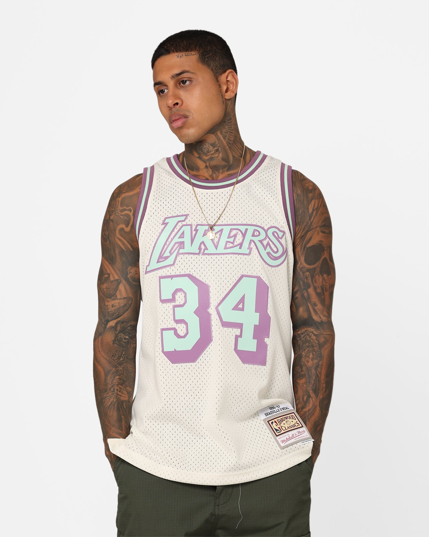キル　オールドジャラ Mitchell & Ness Los Angeles Lakers Shaquille O'Neal Pastel