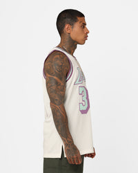 Mitchell & Ness Los Angeles Lakers Shaquille O'Neal Pastel Swingman Jersey Off White