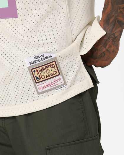 Mitchell & Ness Los Angeles Lakers Shaquille O'Neal Pastel Swingman Jersey Off White