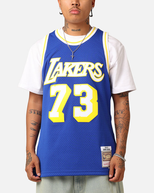 Mitchell & Ness Los Angeles Lakers Dennis Rodman '98-99 College Twist Swing Jersey Blue/Yellow