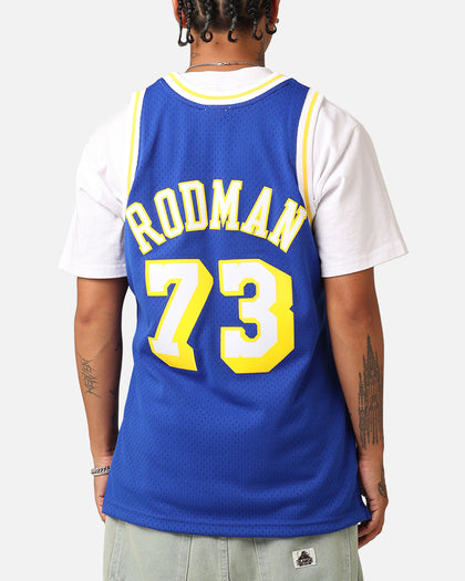 Mitchell & Ness Los Angeles Lakers Dennis Rodman '98-99 College Twist Swing Jersey Blue/Yellow