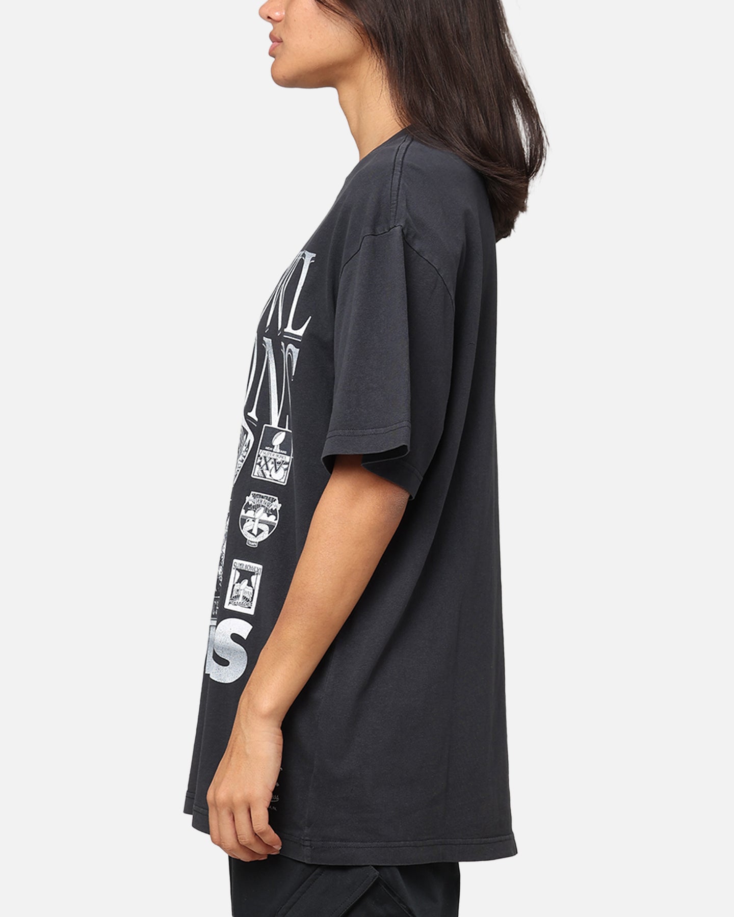 Mitchell & Ness Oakland Raiders 3 Time Super Bowl T-Shirt Faded