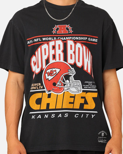 Mitchell & Ness Kansas City Chiefs '70s Super Bowl T-Shirt Faded Black