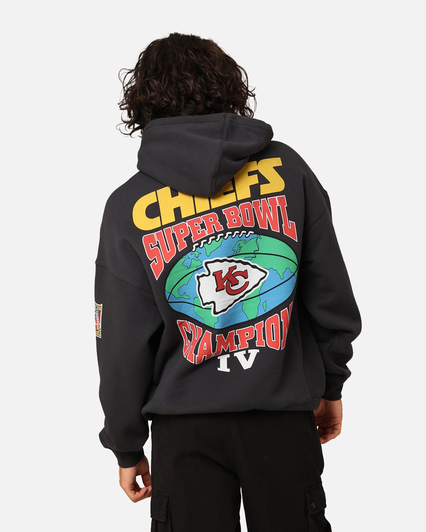 Mitchell & Ness Kansas City Chiefs Super Bowl World Hoodie Faded