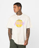 Mitchell & Ness Los Angeles Lakers Oversized Logo T-Shirt Vintage White