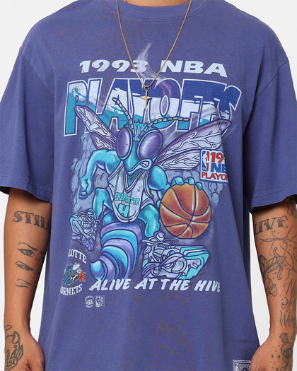 Mitchell & Ness Charlotte Hornets 1993 Playoffs T-Shirt Hornets Purple