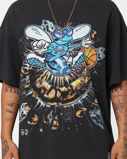 Mitchell & Ness Charlotte Hornets About To Explode T-Shirt Faded Black