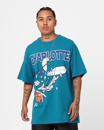 Mitchell & Ness Charlotte Hornets Break Free T-Shirt Hornets Teal