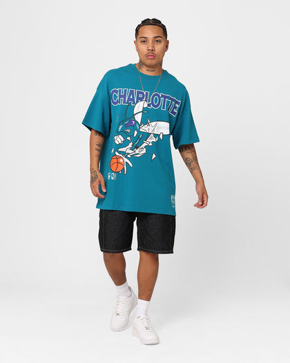 Mitchell & Ness Charlotte Hornets Break Free T-Shirt Hornets Teal