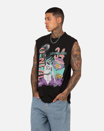 Mitchell & Ness Los Angeles Lakers Shaquille O'Neal Brush Off Muscle T-Shirt Black