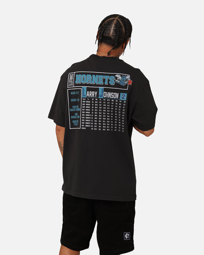 Mitchell & Ness Charlotte Hornets Larry Johnson Player & Stats T-Shirt Black