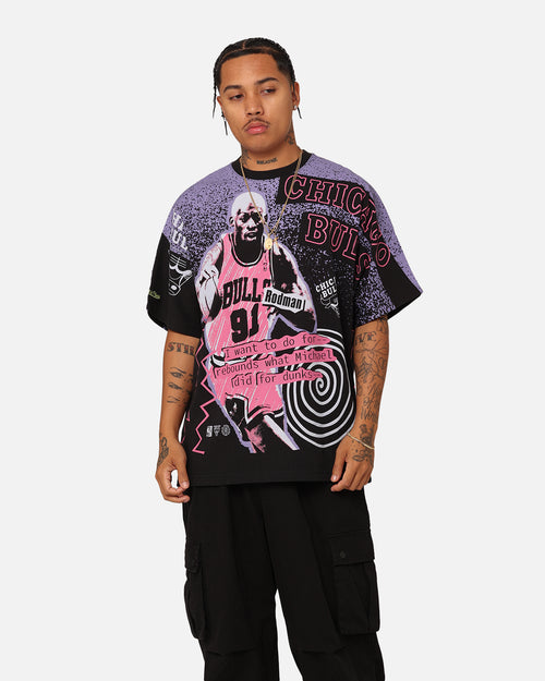 Mitchell & Ness Chicago Bulls Dennis Rodman Rebound T-Shirt Black