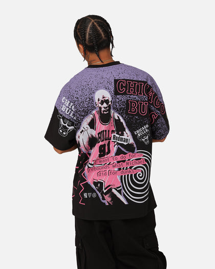 Mitchell & Ness Chicago Bulls Dennis Rodman Rebound T-Shirt Black