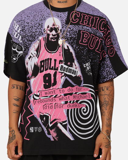 Mitchell & Ness Chicago Bulls Dennis Rodman Rebound T-Shirt Black