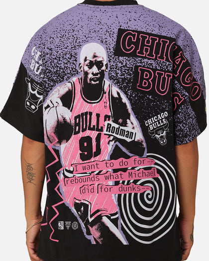 Mitchell & Ness Chicago Bulls Dennis Rodman Rebound T-Shirt Black
