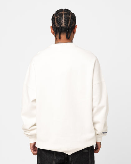 Mitchell & Ness Charlotte Hornets Suns Out Crewneck Vintage White