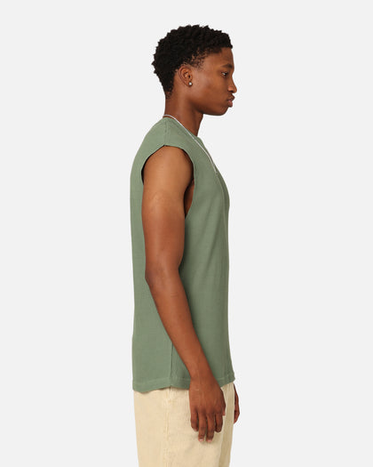 XXIII Waffle Muscle Singlet Sage