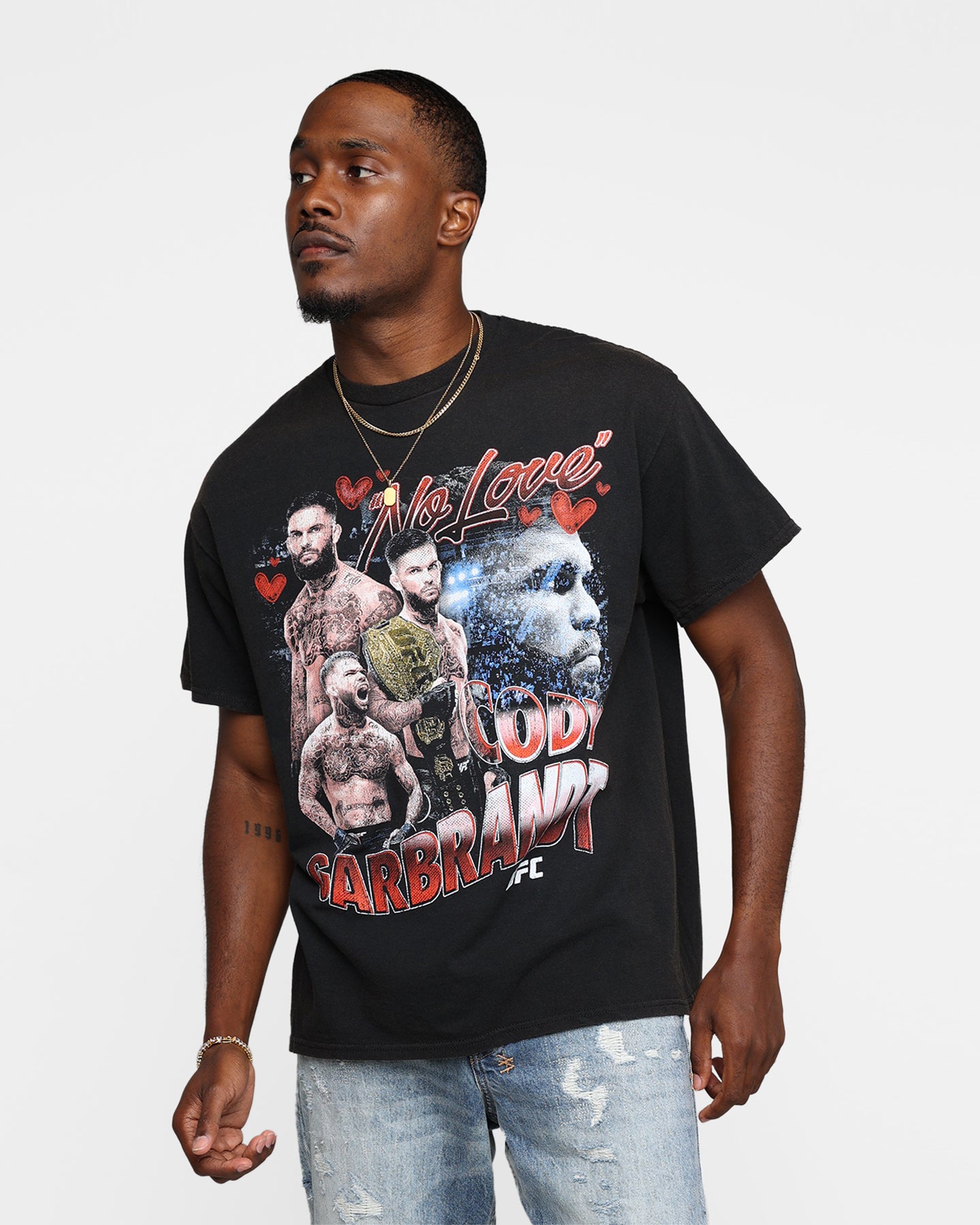 UFC By Goat Crew Cody Garbrandt T-Shirt Black Wash | Culture Kings US