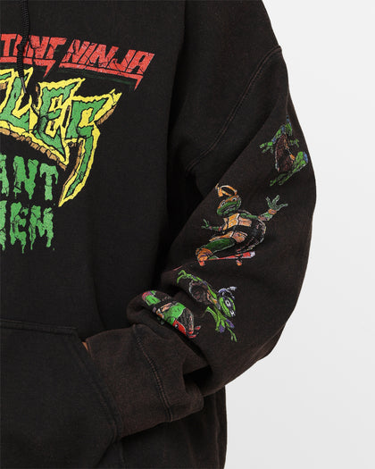 Goat Crew X Teenage Mutant Ninja Turtles Mutant Mayhem Vintage Hoodie Black