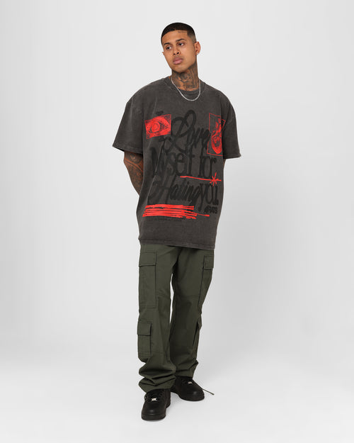 Rats Get Fat Love Myself Vintage T-Shirt Black Wash