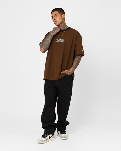 Champion Heritage Contrast Script T-Shirt Dance Monkey