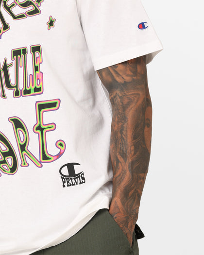 Champion X Pelvis Script T-Shirt White