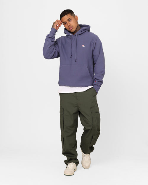 Champion Reverse Weave Small C Hoodie Dazed Blue
