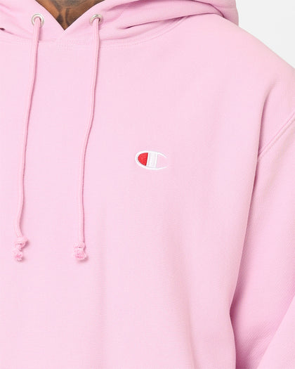 Champion Reverse Weave French Terry Hoodie Cotton Pink Pos