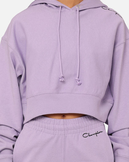 Champion Women's Jersey Cinch Hoodie Lavender U62 Cs