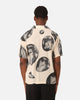 Market Bitmap Short Sleeve Button Up Shirt Ecru