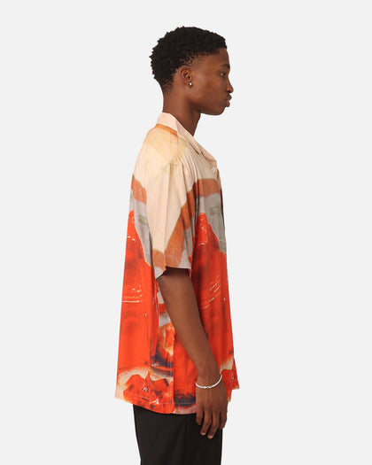 Market Entertaining Short Sleeve Button Up Shirt Multi