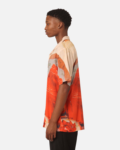 Market Entertaining Short Sleeve Button Up Shirt Multi