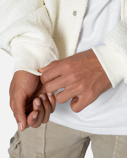 MNML Skeleton Varsity Jacket Cream