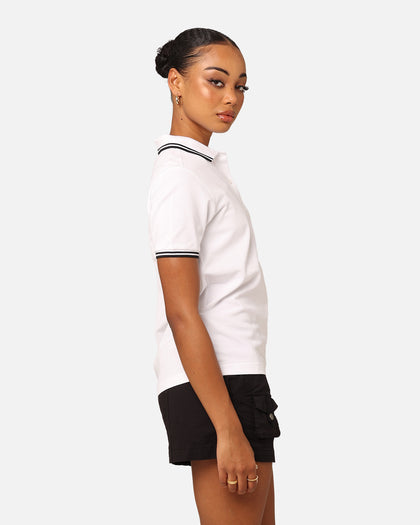 Fred Perry Women's The Twin Tipped Polo Shirt White/Black