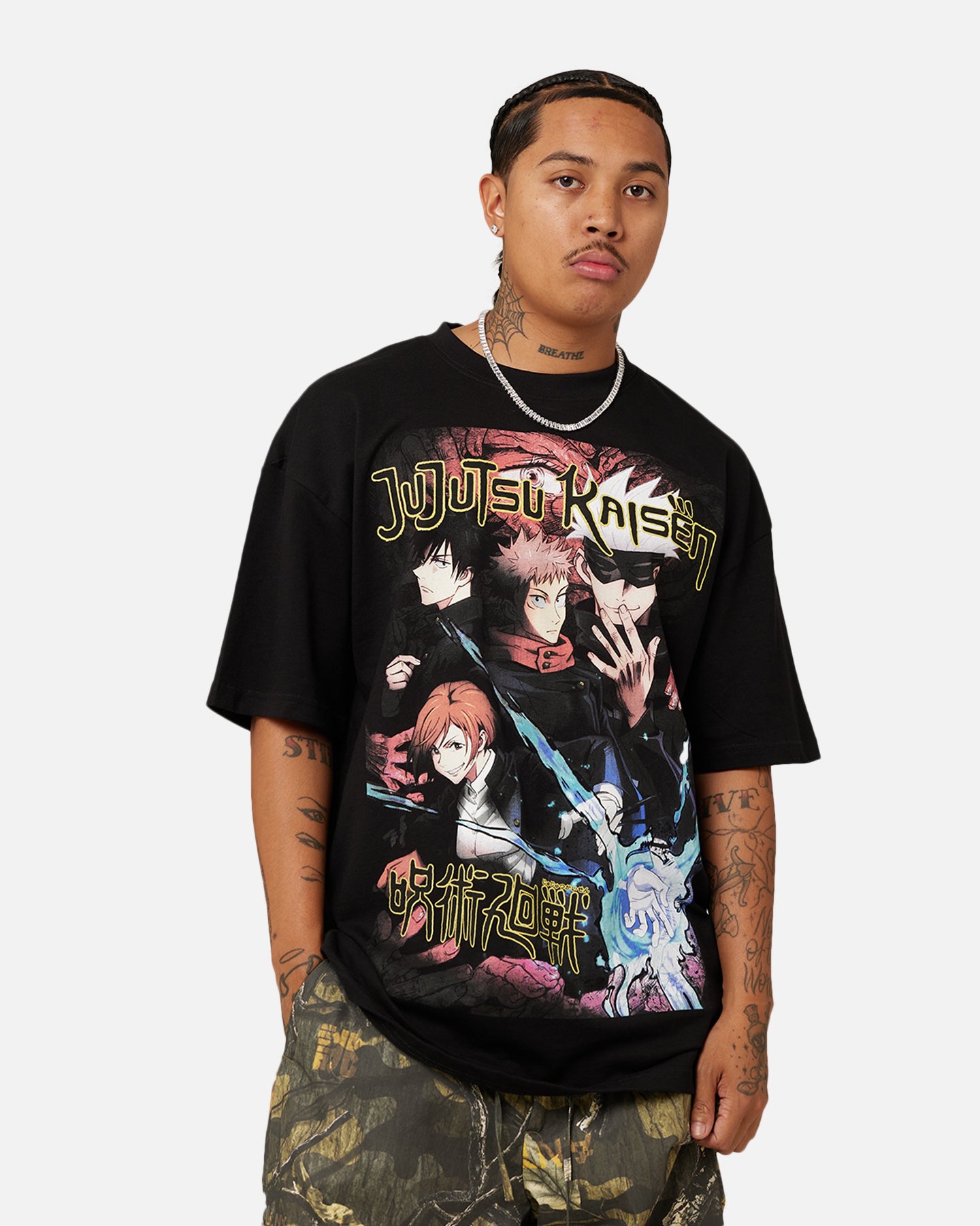 Goat Crew X Jujutsu Kaisen Heavyweight T-Shirt Black | Culture